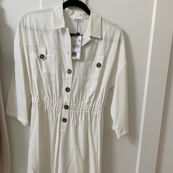 Mango Button Shirt Dress - Picture 8 of 9